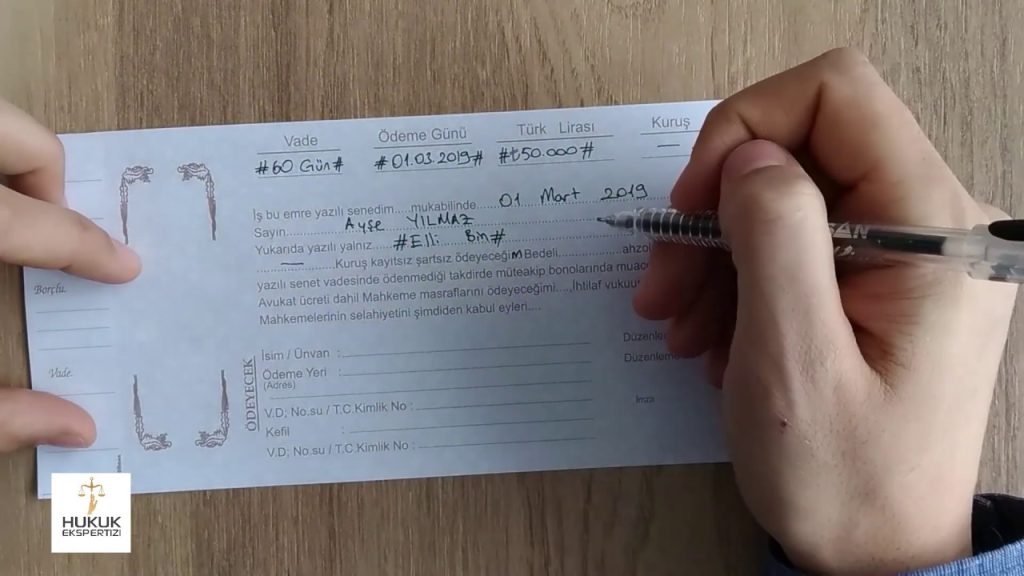 Senet Nasıl Doldurulur? Senet Nasıl Yazılır?