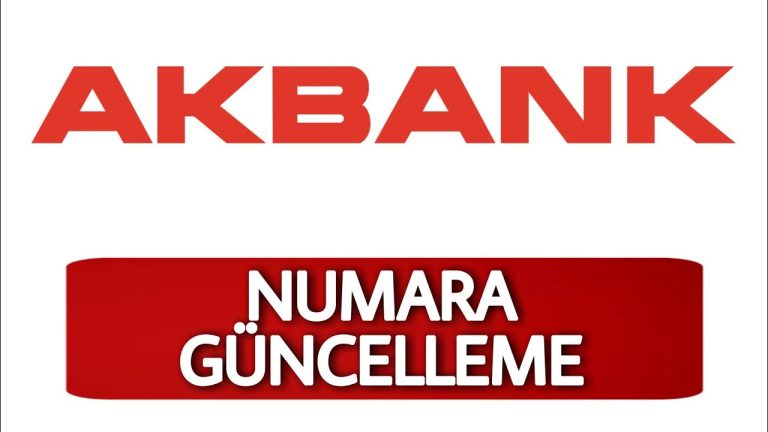 Akbank Telefon Numarası Değiştirme ve Güncelleme