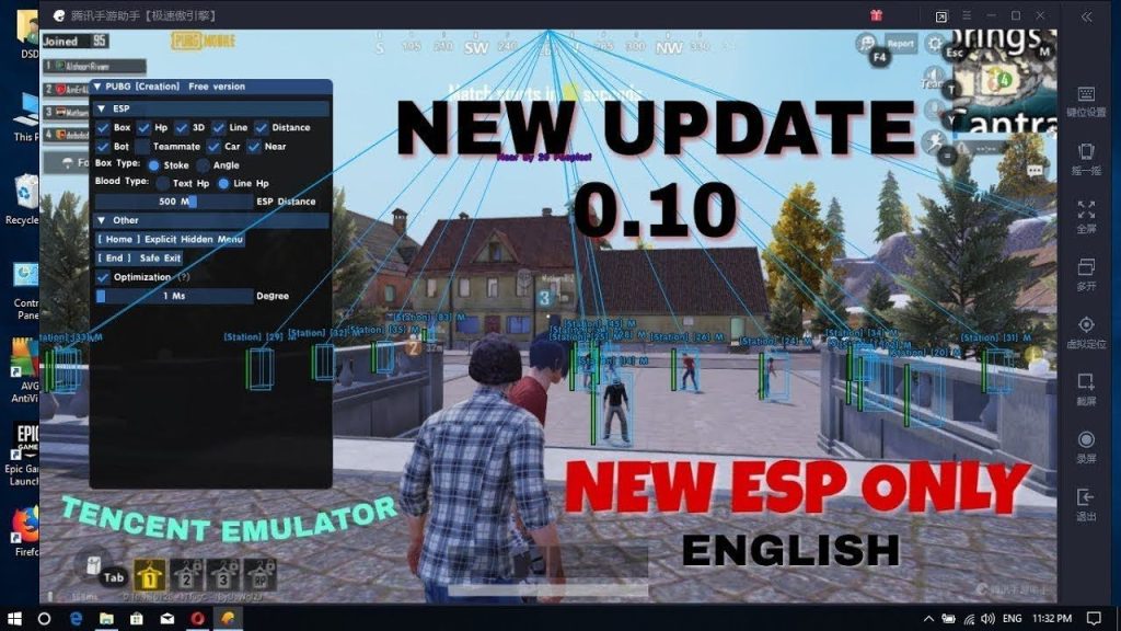 PUBG Mobile Emulator ESP Hack | DESI with Bypass v2.2
