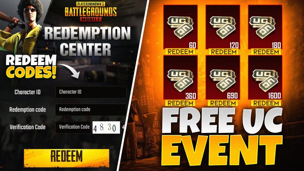 Free PUBG Mobile UC Redeem Code [NEW UPDATED!]