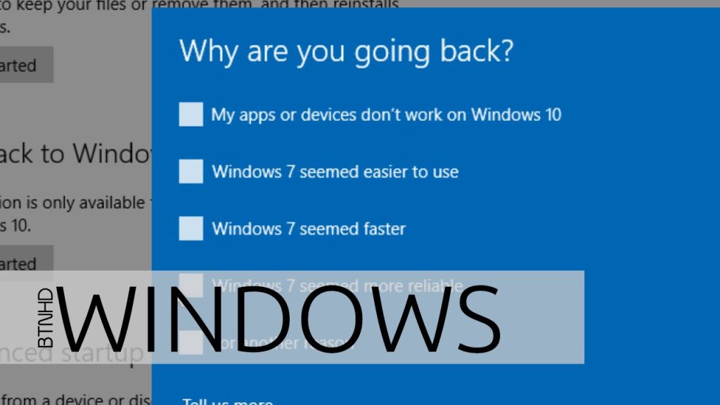 How to Downgrade Windows 11 to 10
