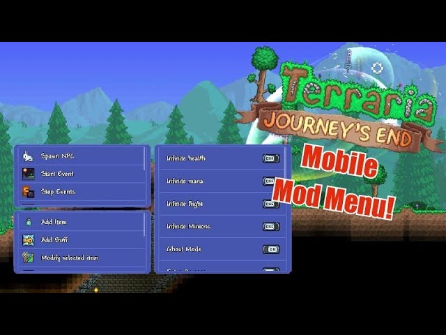 Terraria Ingame Cheat Menu