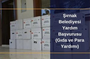 Şırnak Belediyesi Yardım Başvurusu ve Sorgulama
