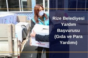Rize Belediyesi Yardım Başvurusu ve Sorgulama