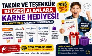 Takdir ve Teşekkür Belgesi Alanlara Karne Hediyesi! İşte 2026’da Hediye Veren Kurumlar ve Kampanyalar