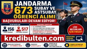 Jandarma 673 Subay ve Astsubay Öğrenci Alımı Başvuruları Devam Ediyor! Lise Mezunları İçin Şartlar ve Başvuru Ekranı Açıklandı